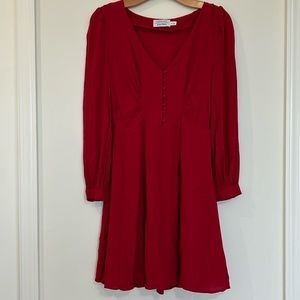 & Other Stories Long Sleeve Skater Mini Dress